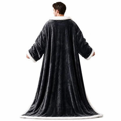 Wearable Thickened Flannel Heated Blanket