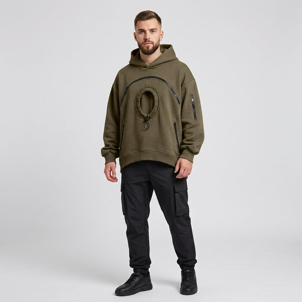 Pet-Carrying Hoodie Sweatshirt for Cats and Dogs with a Pouch and Snack Compartment