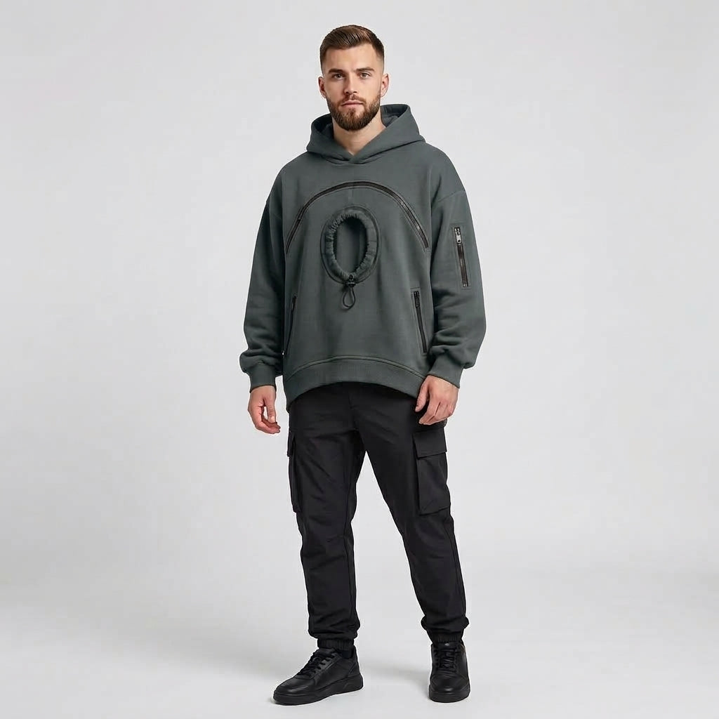 Pet-Carrying Hoodie Sweatshirt for Cats and Dogs with a Pouch and Snack Compartment
