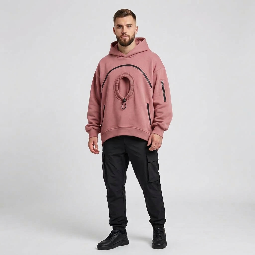 Pet-Carrying Hoodie Sweatshirt for Cats and Dogs with a Pouch and Snack Compartment