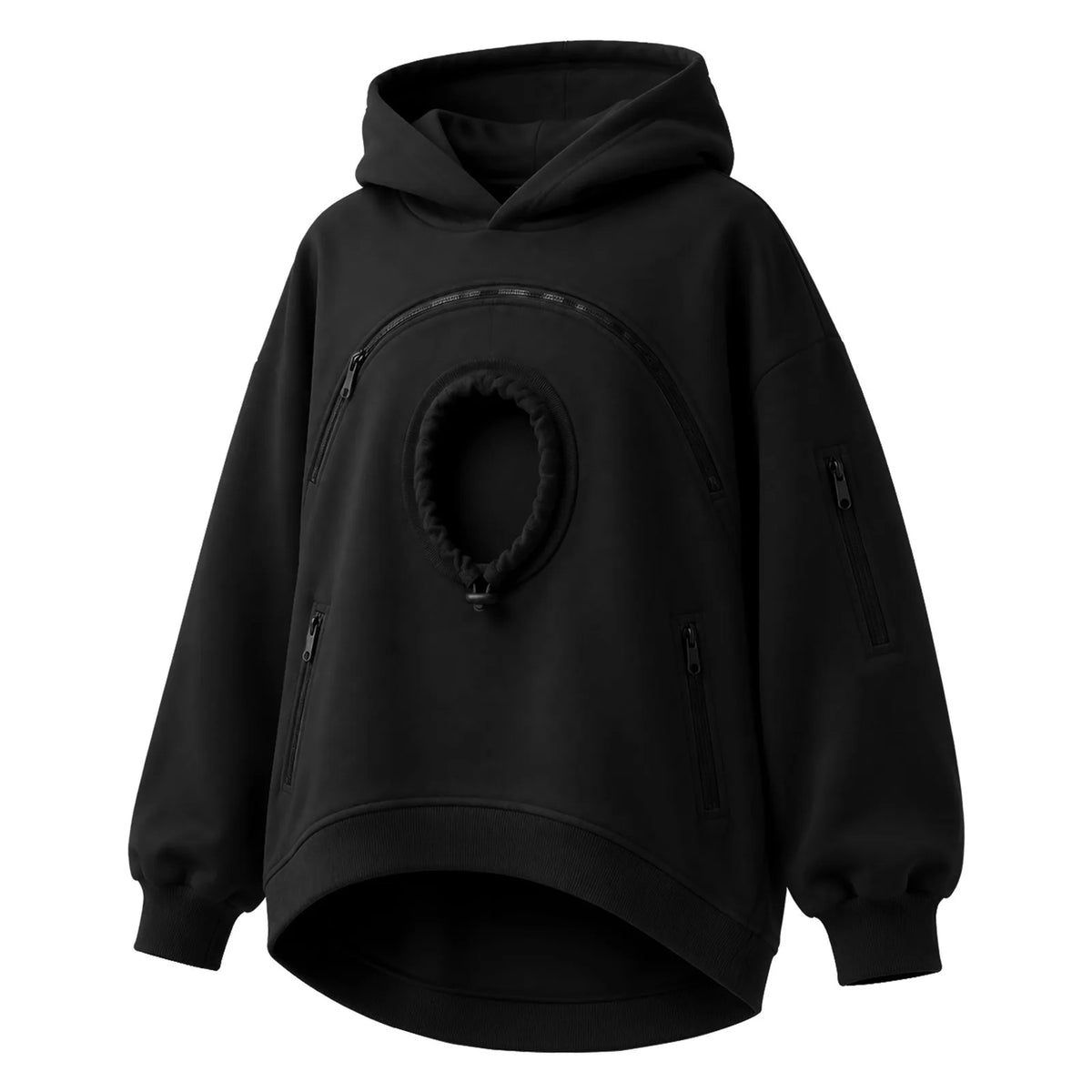 Pet-Carrying Hoodie Sweatshirt for Cats and Dogs with a Pouch and Snack Compartment